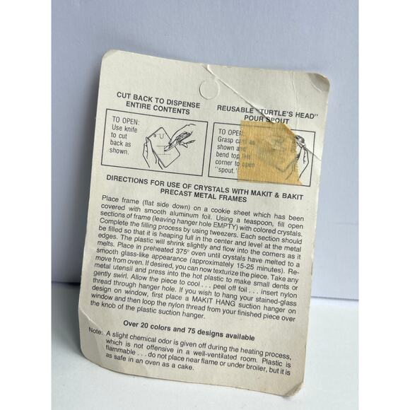 Vintage Makit & Bakit Emerald Green Baking Crystals – Open Pack (~85% Full) - Picture 2 of 2